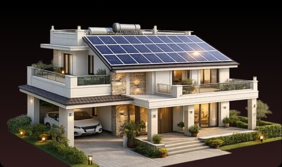 Solar home installation